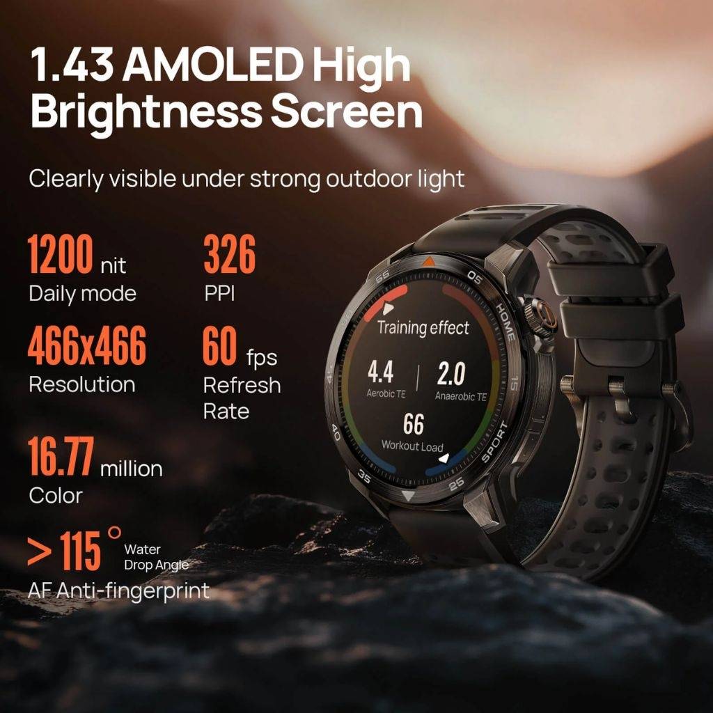 Smartwatch Mibro GS Pro 2 1.43" 460mAh Gris Oscuro (XPAW025) by Xiaomi