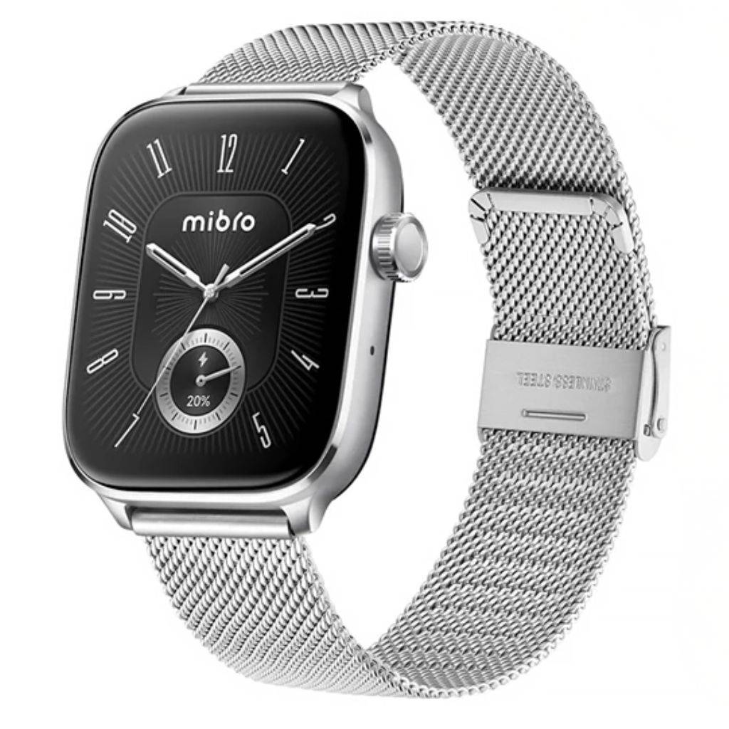 Smartwatch Mibro Fit 350mAh c/2 Mallas Plateado XPAW027 by Xiaomi