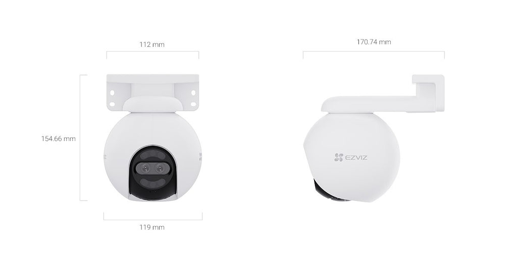 Cámara Ezviz H80X Dual 4K 8Mp Wi-Fi Motorizada