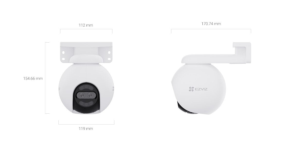 Cámara Ezviz H80X Dual 4K 8Mp Wi-Fi Motorizada