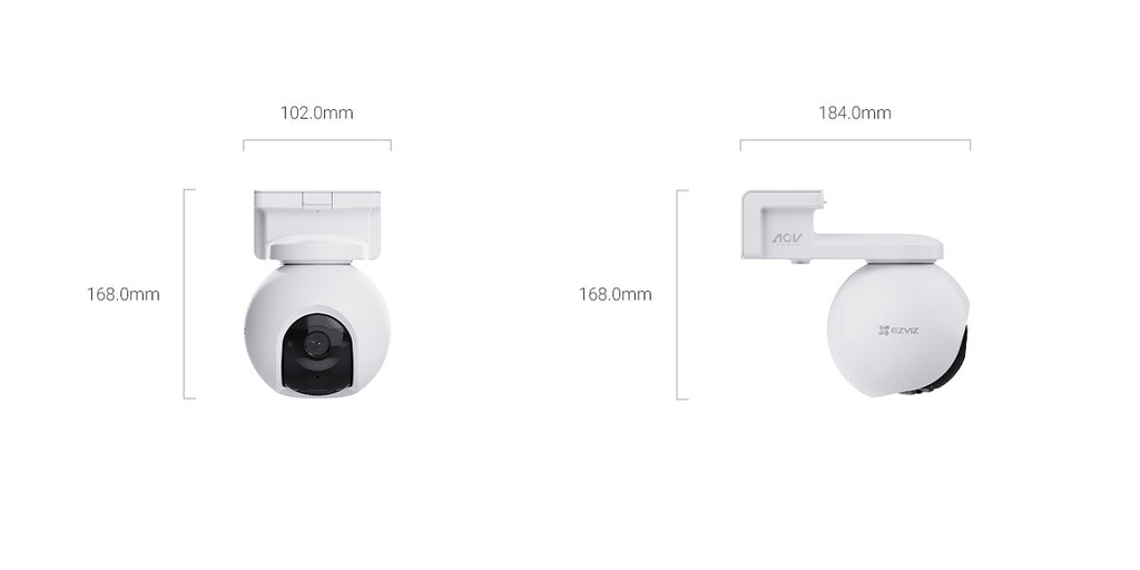 Cámara Ezviz Eb8 Pro 4K 8Mp Dual 4G Wi-Fi 6 Kit Solar