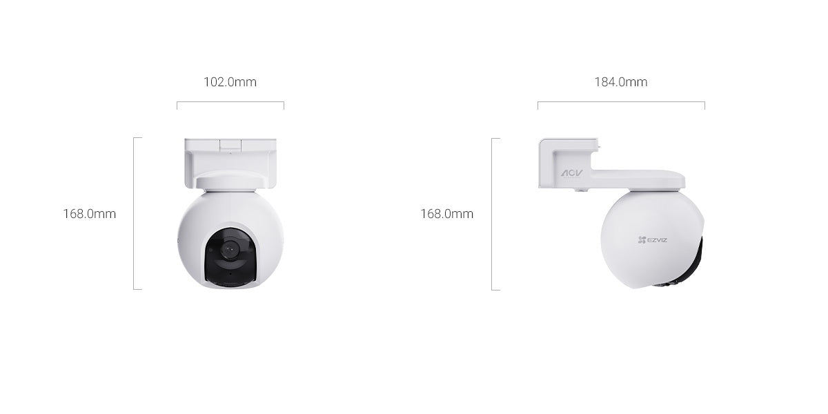Cámara Ezviz Eb8 Pro 4K 8Mp Dual 4G Wi-Fi 6 Kit Solar