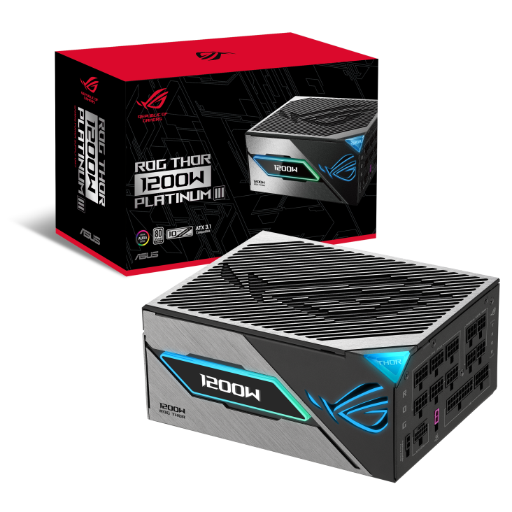 Fuente Asus Rog Thor 1200P3 Gaming 80 Plus Platinum